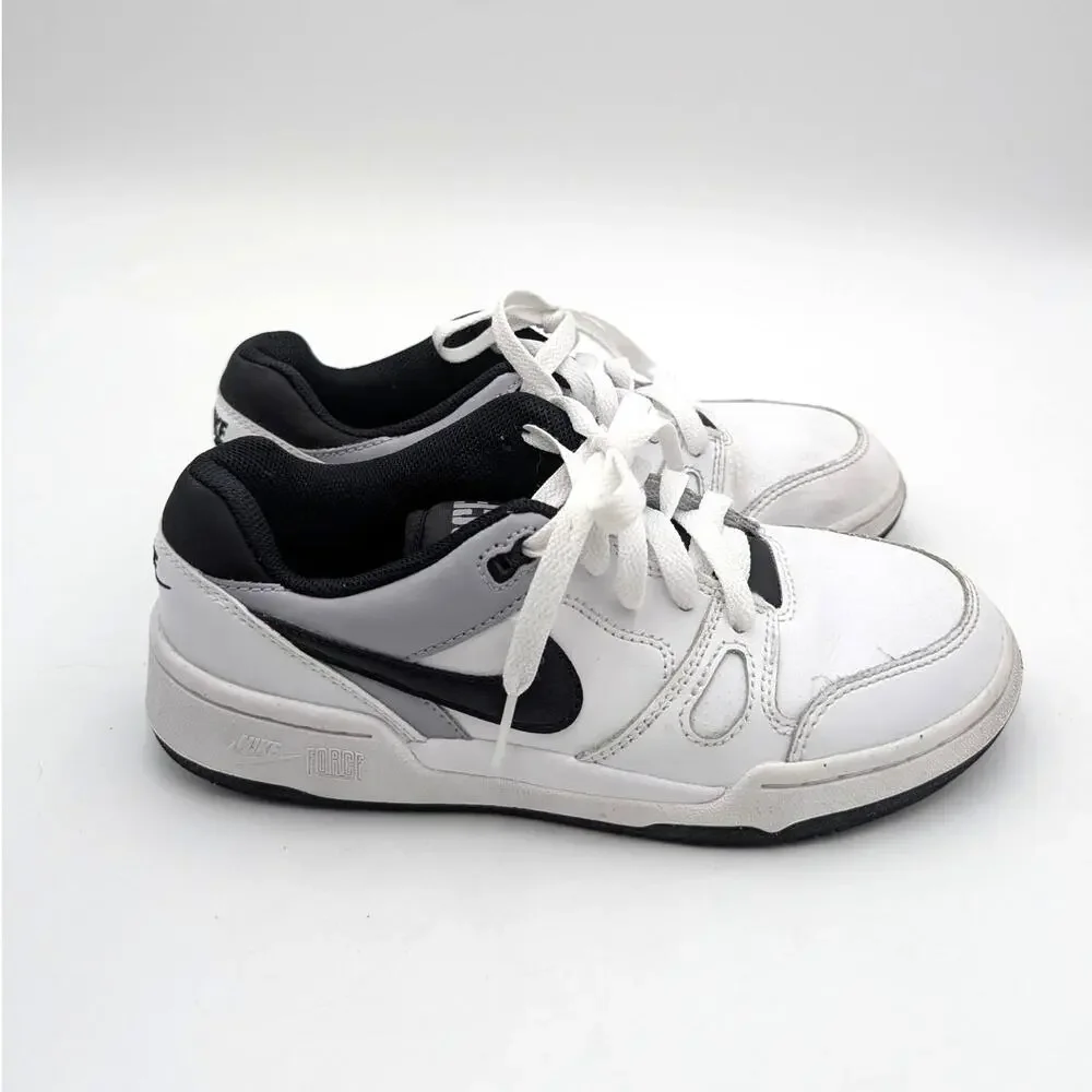 Nike Full Force Low Big Shoes Kids' White/Pewter/Black Size US4.5Y EU36.5 - Picture 3 of 14